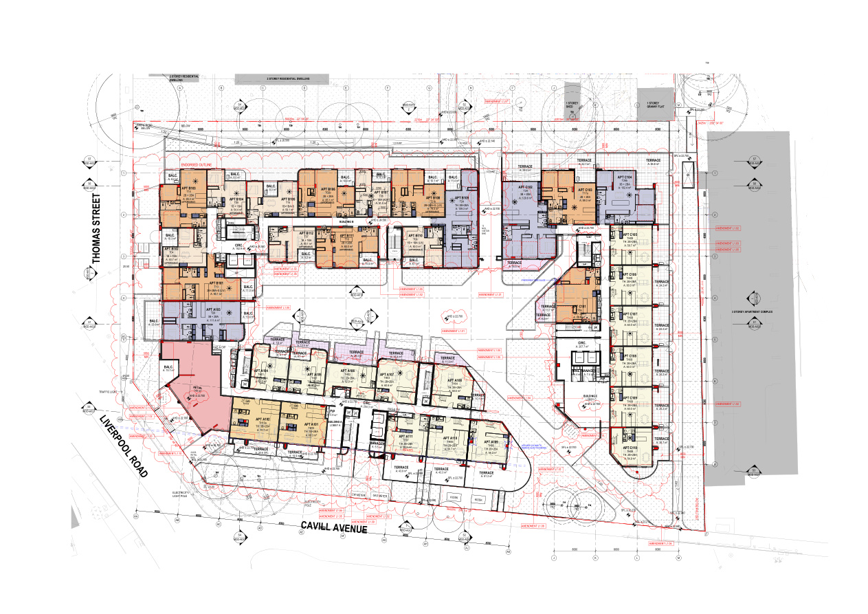 Ashfield Quarter drawing 1